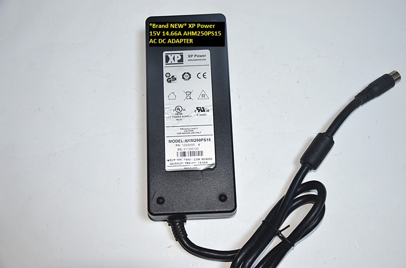 *Brand NEW* XP Power 15V 14.66A AC DC ADAPTER AHM250PS15 6 pin